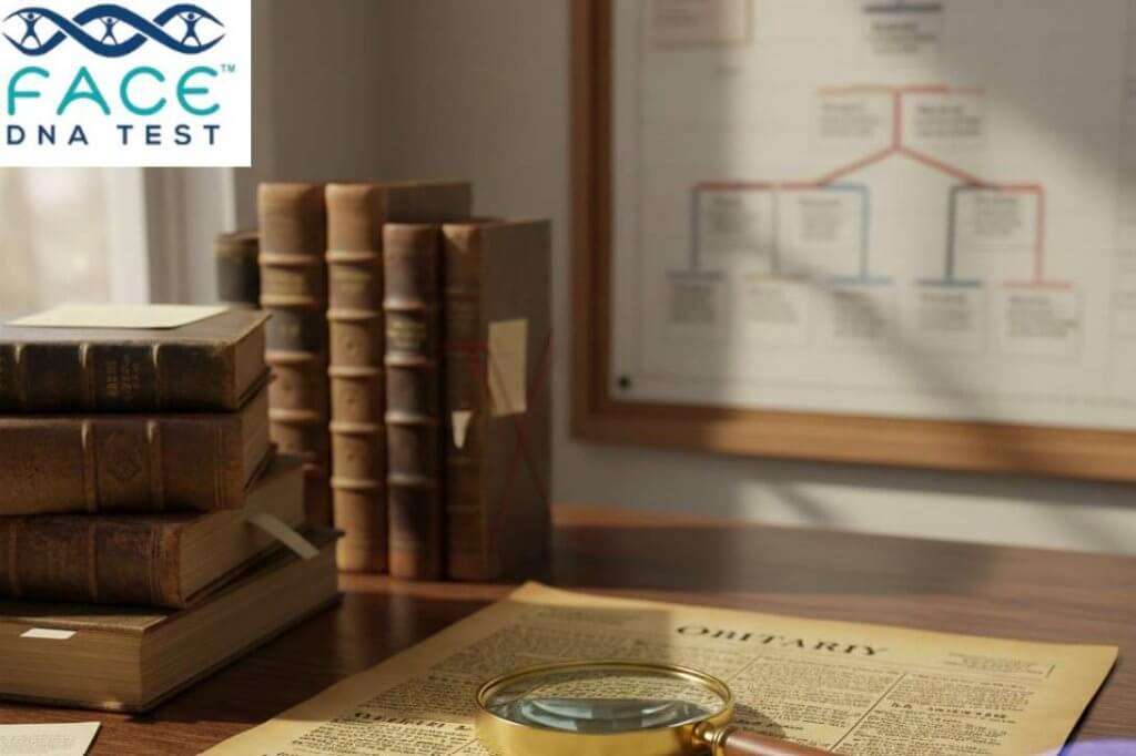 Face DNA Test also provides ancestry DNA testing to confirm family connections, of obituaries not found.