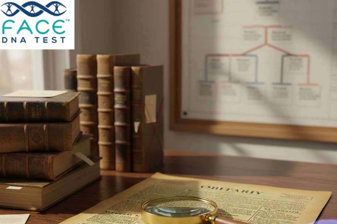 Face DNA Test also provides ancestry DNA testing to confirm family connections, of obituaries not found.
